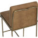 Lathan 42.75 inch Tan Leather Barstool